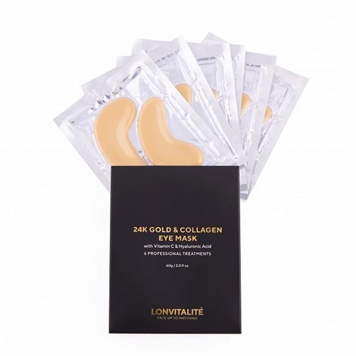 24K Gold & Collagen Eye Mask (6 Pack)